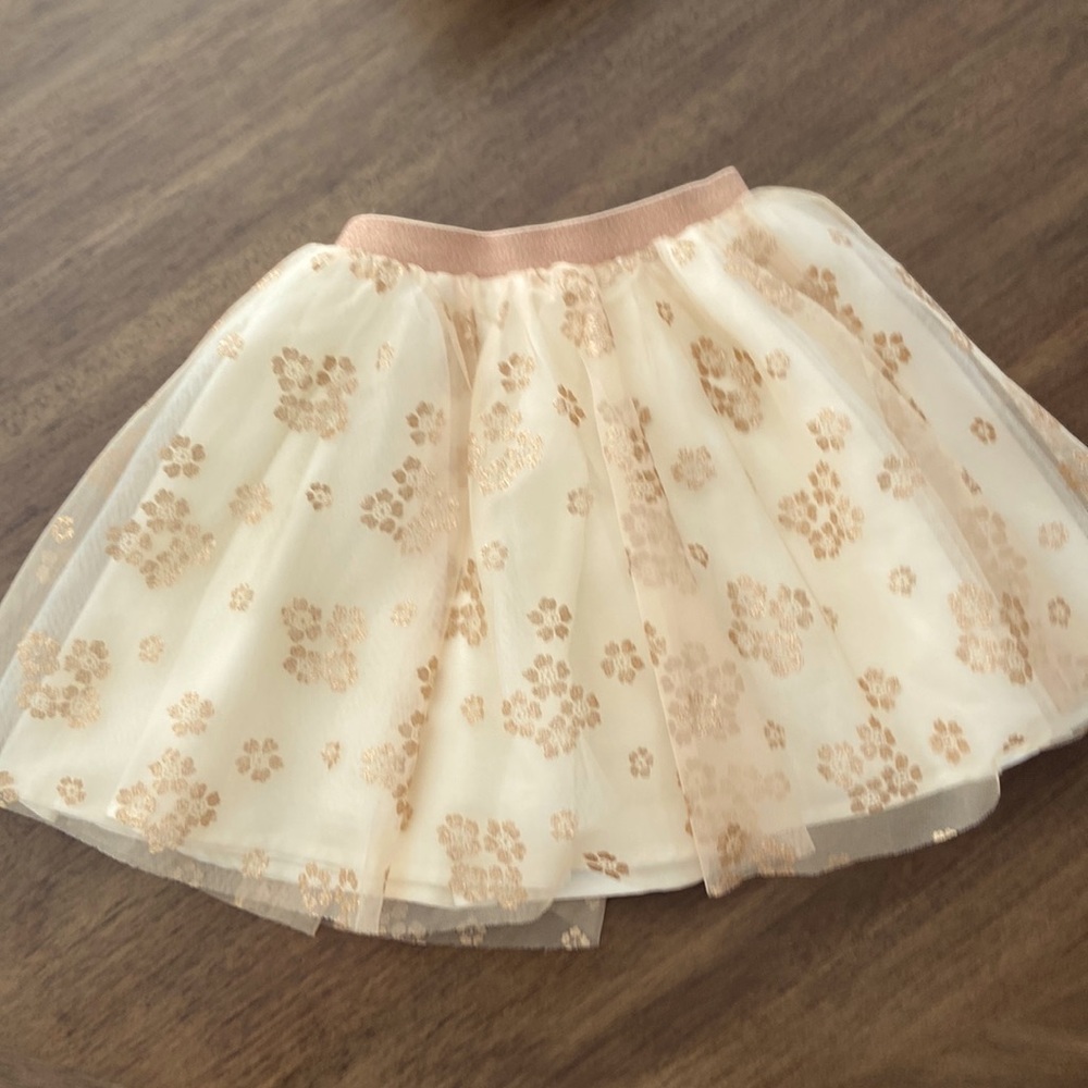 Beautiful Janie and Jack gold tulle skirt